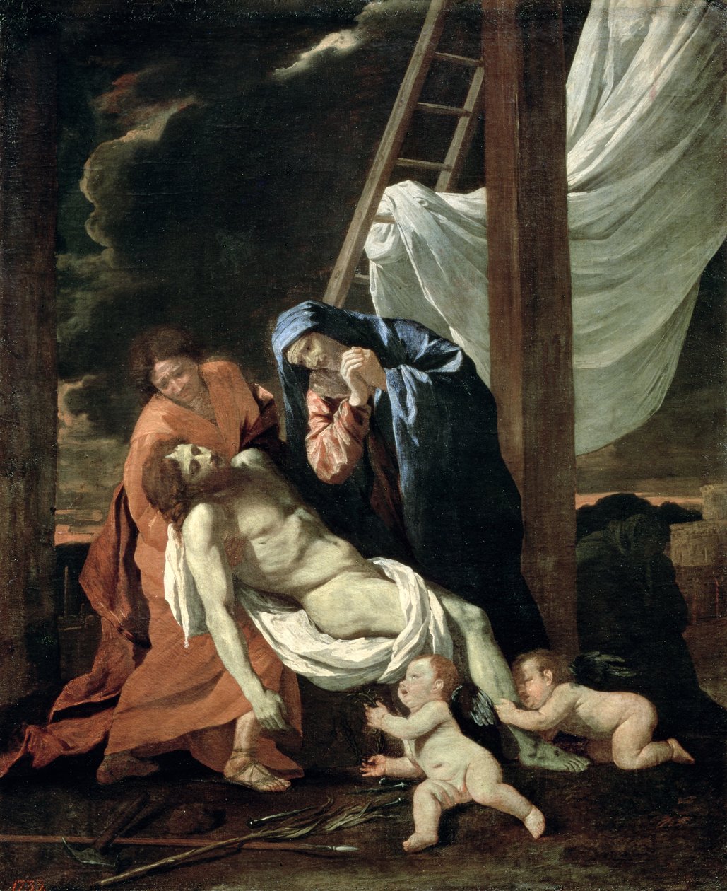 A lerakódás, 1630 körül alkotó: Nicolas Poussin