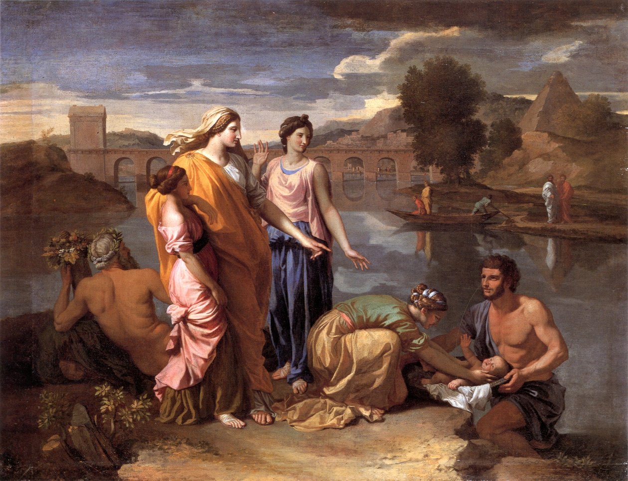Mózes megtalálása alkotó: Nicolas Poussin