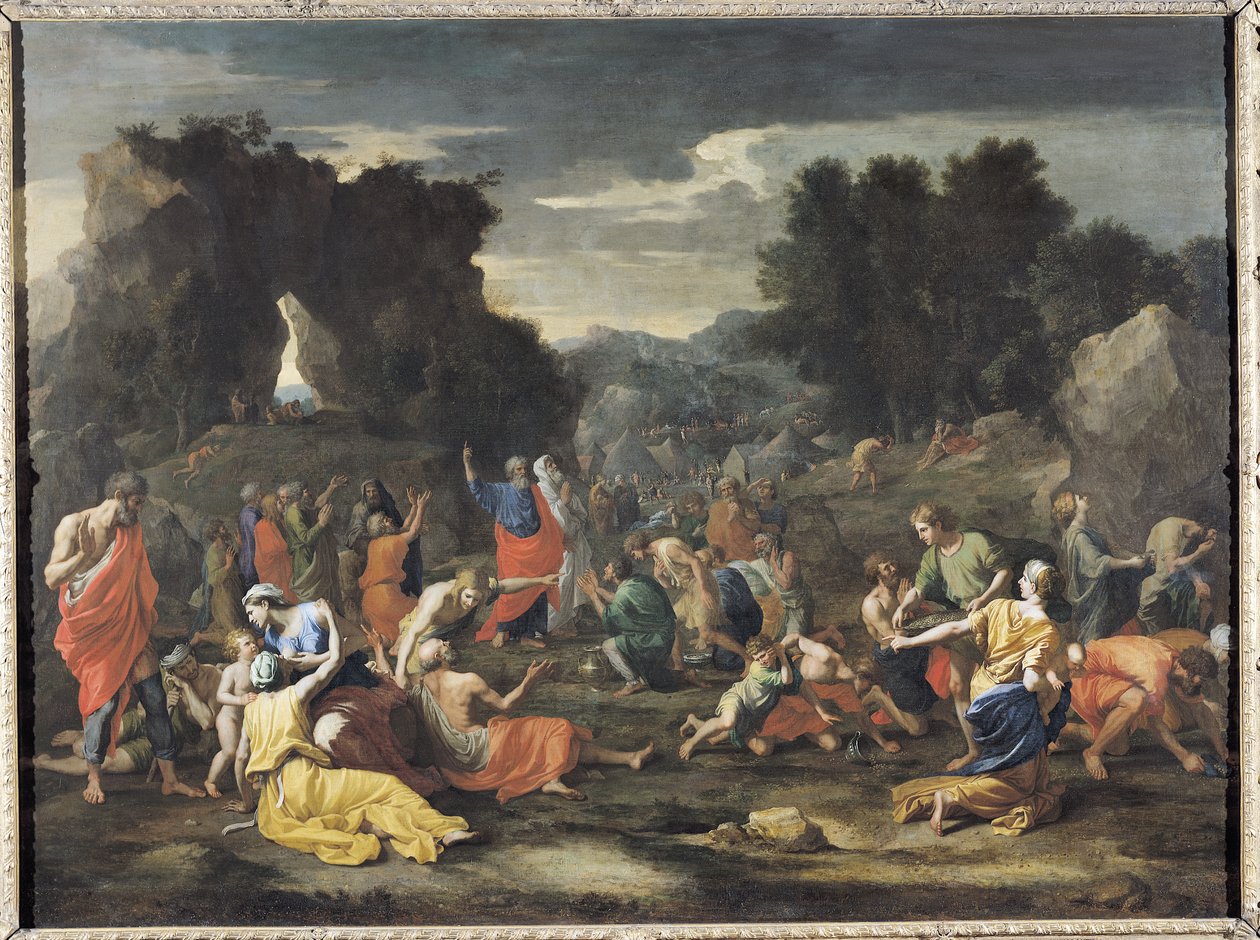 A Manna összegyűjtése, 1637-1639 körül alkotó: Nicolas Poussin