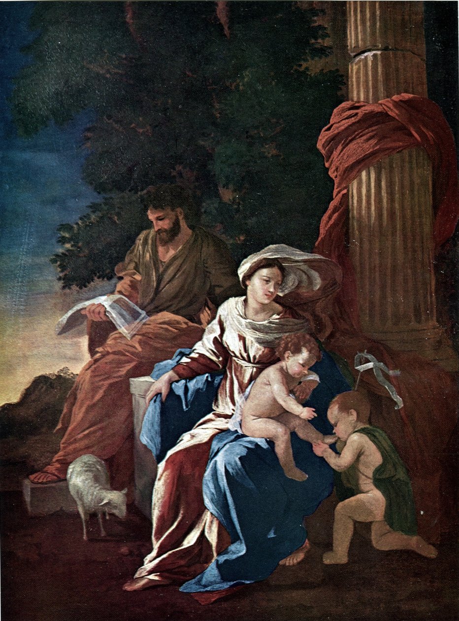 A Szent Család Szent Jánossal alkotó: Nicolas Poussin