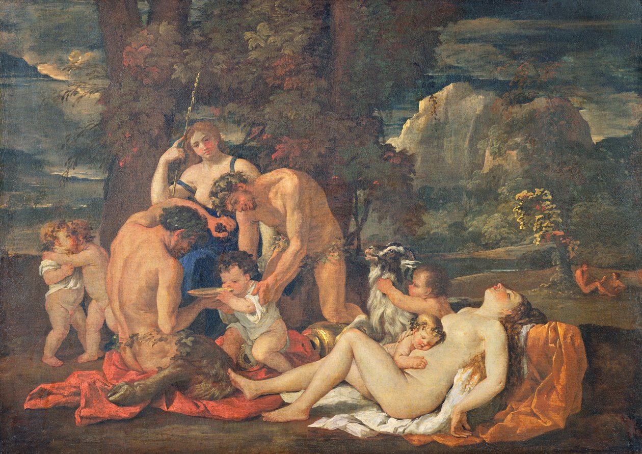 Bacchus gyermekkora, avagy A kis bacchanáli, 1624-25 körül alkotó: Nicolas Poussin