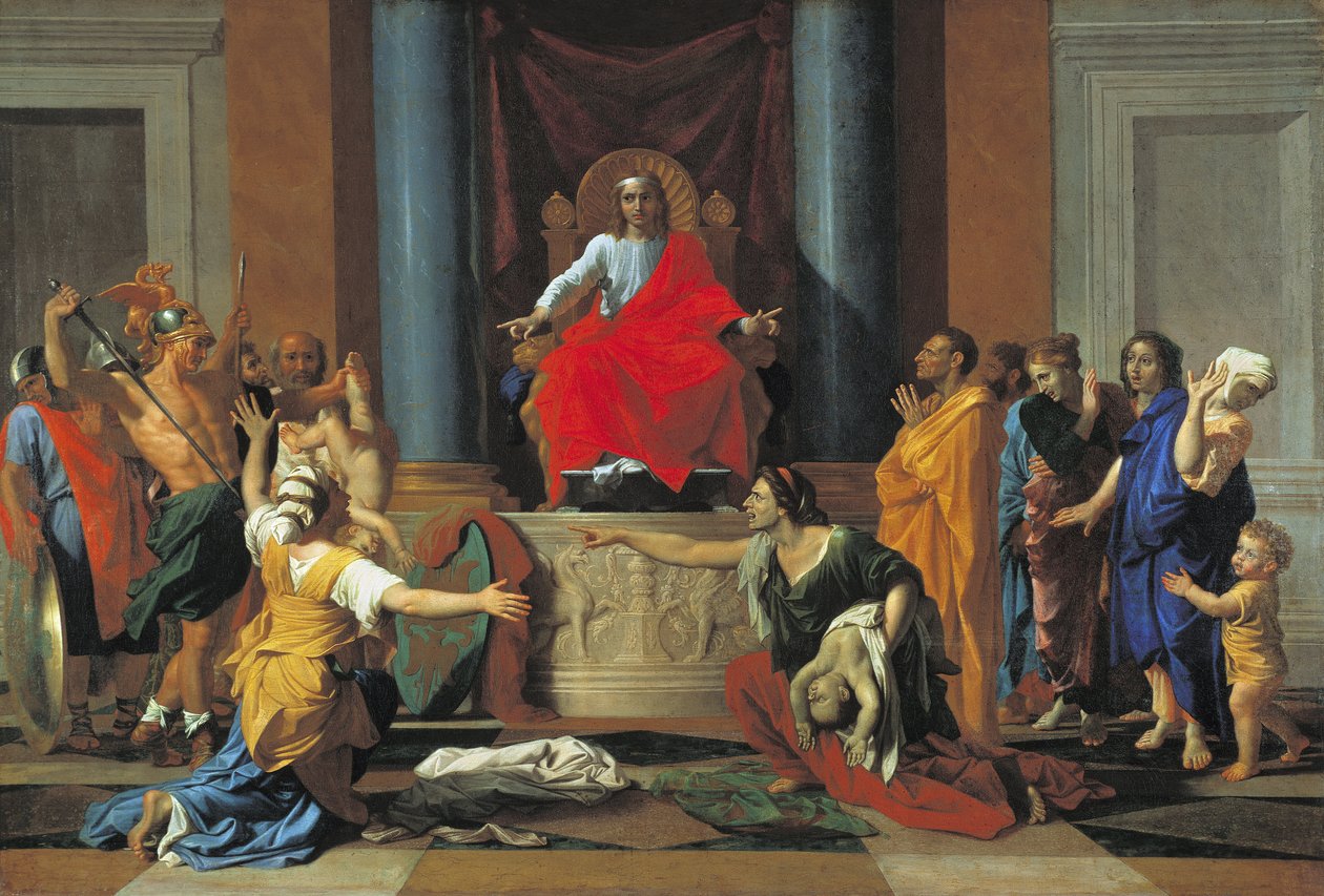 Salamon ítélete, 1649 alkotó: Nicolas Poussin