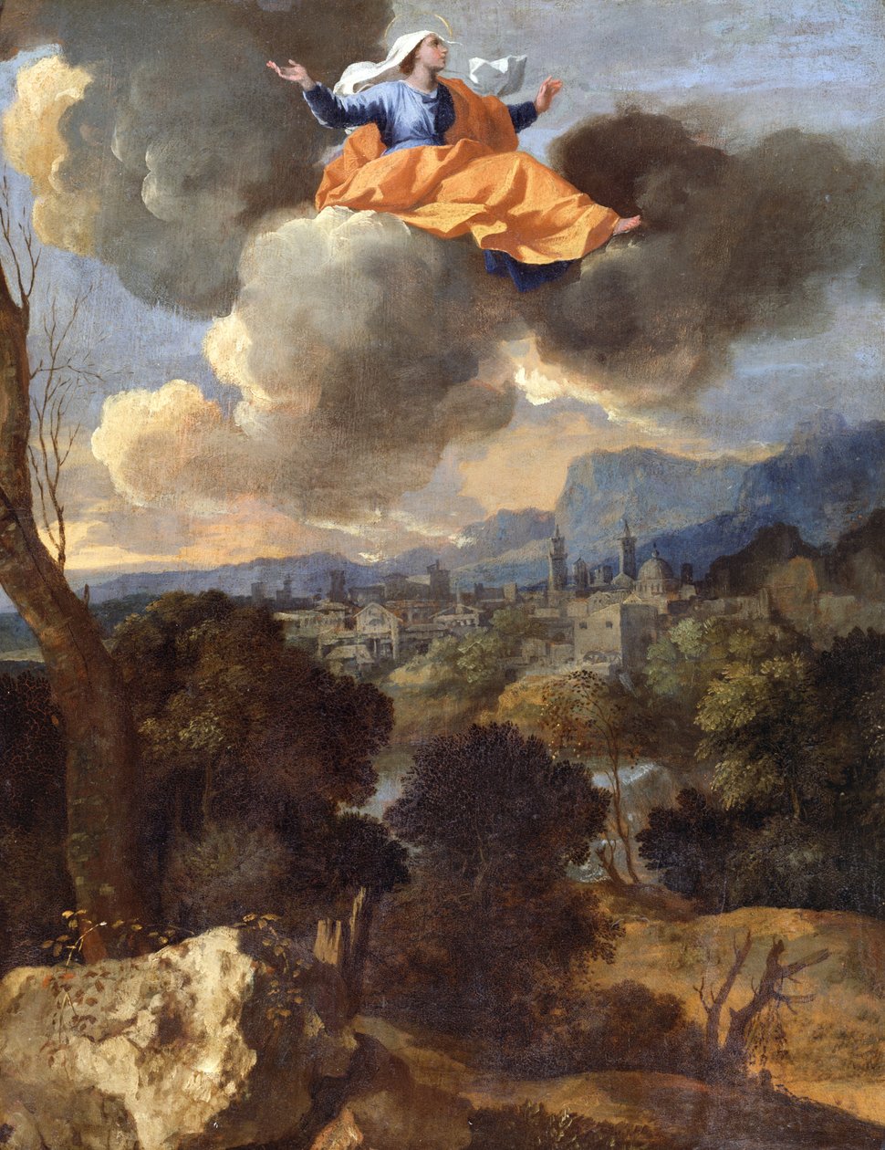 Casciai Szent Rita fordítása alkotó: Nicolas Poussin
