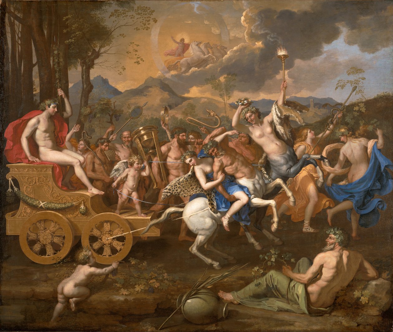 Bacchus diadala alkotó: Nicolas Poussin