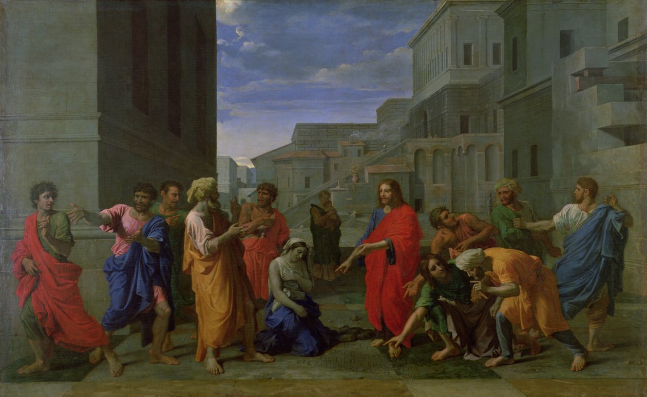 A házasságtörésben fogant nő, 1653 alkotó: Nicolas Poussin