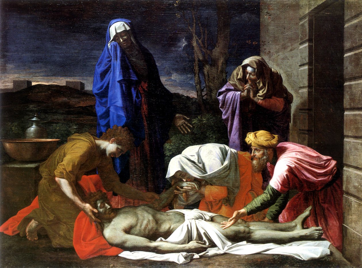 A siránkozás a halott Krisztus miatt alkotó: Nicolas Poussin