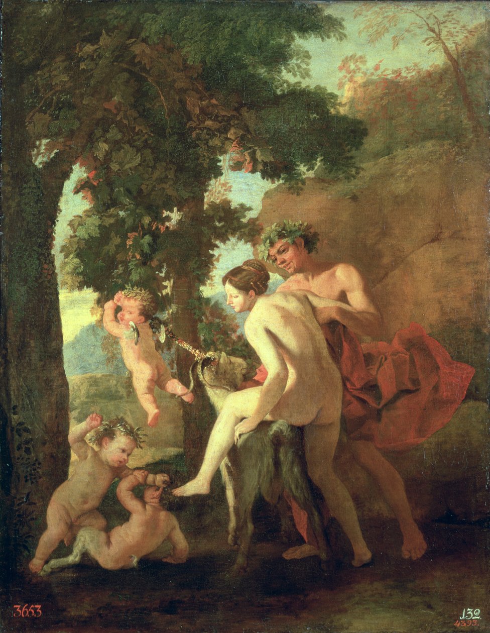 Vénusz, Faun és Putti, 1630-as évek eleje alkotó: Nicolas Poussin