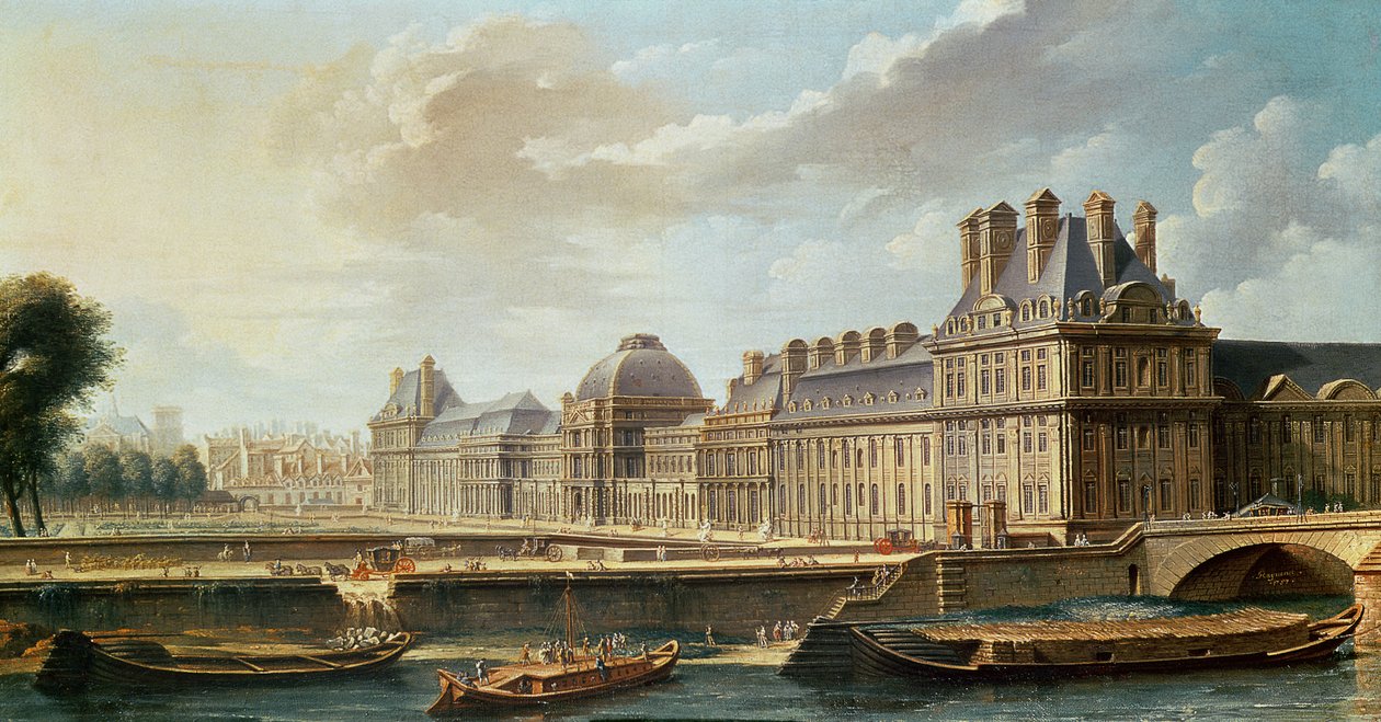 A Tuileriák palotája és kertje, 1757 alkotó: Nicolas Raguenet