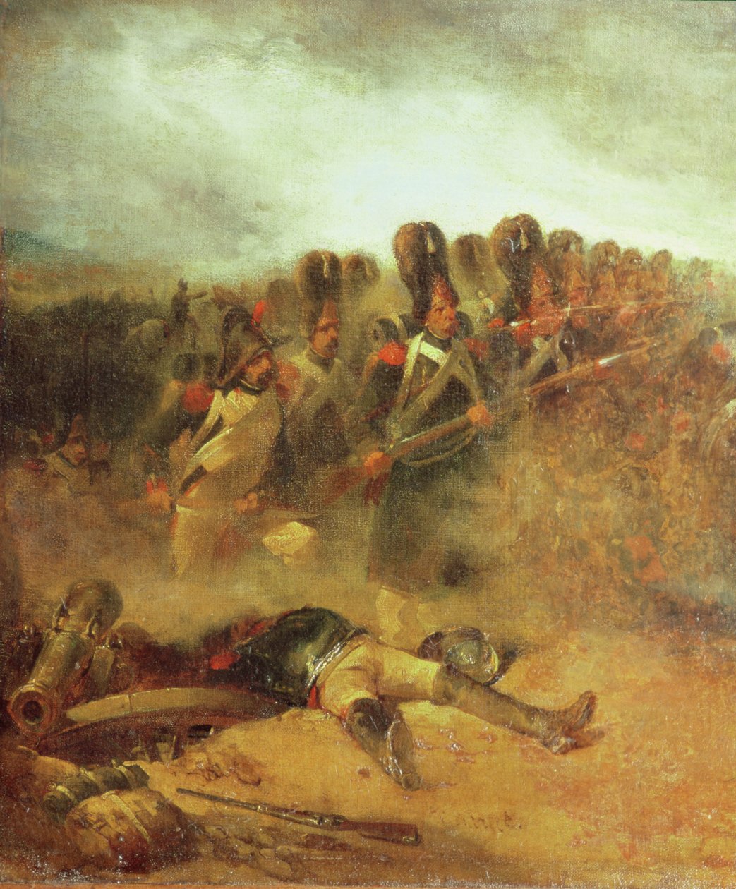 A waterlooi csata, 1815. június 18 alkotó: Nicolas Toussaint Charlet