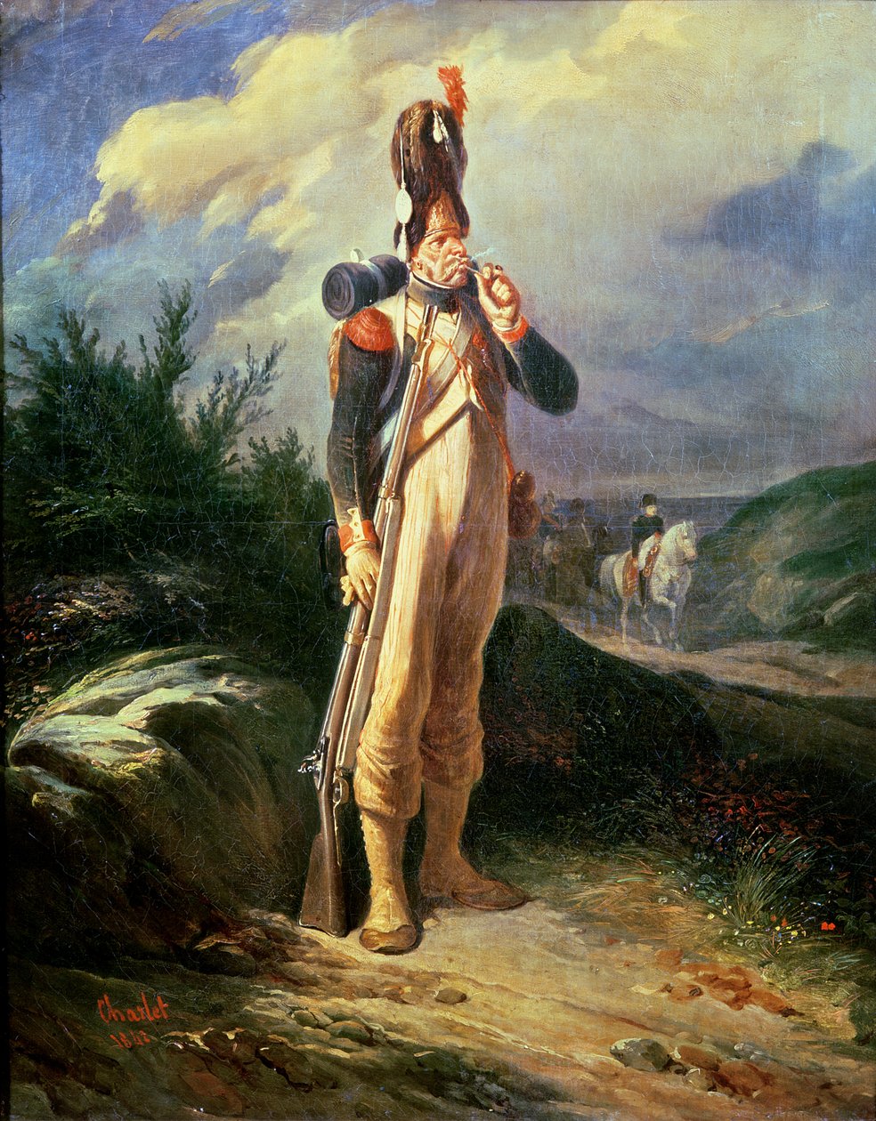 A gránátos gárda, 1842 alkotó: Nicolas Toussaint Charlet