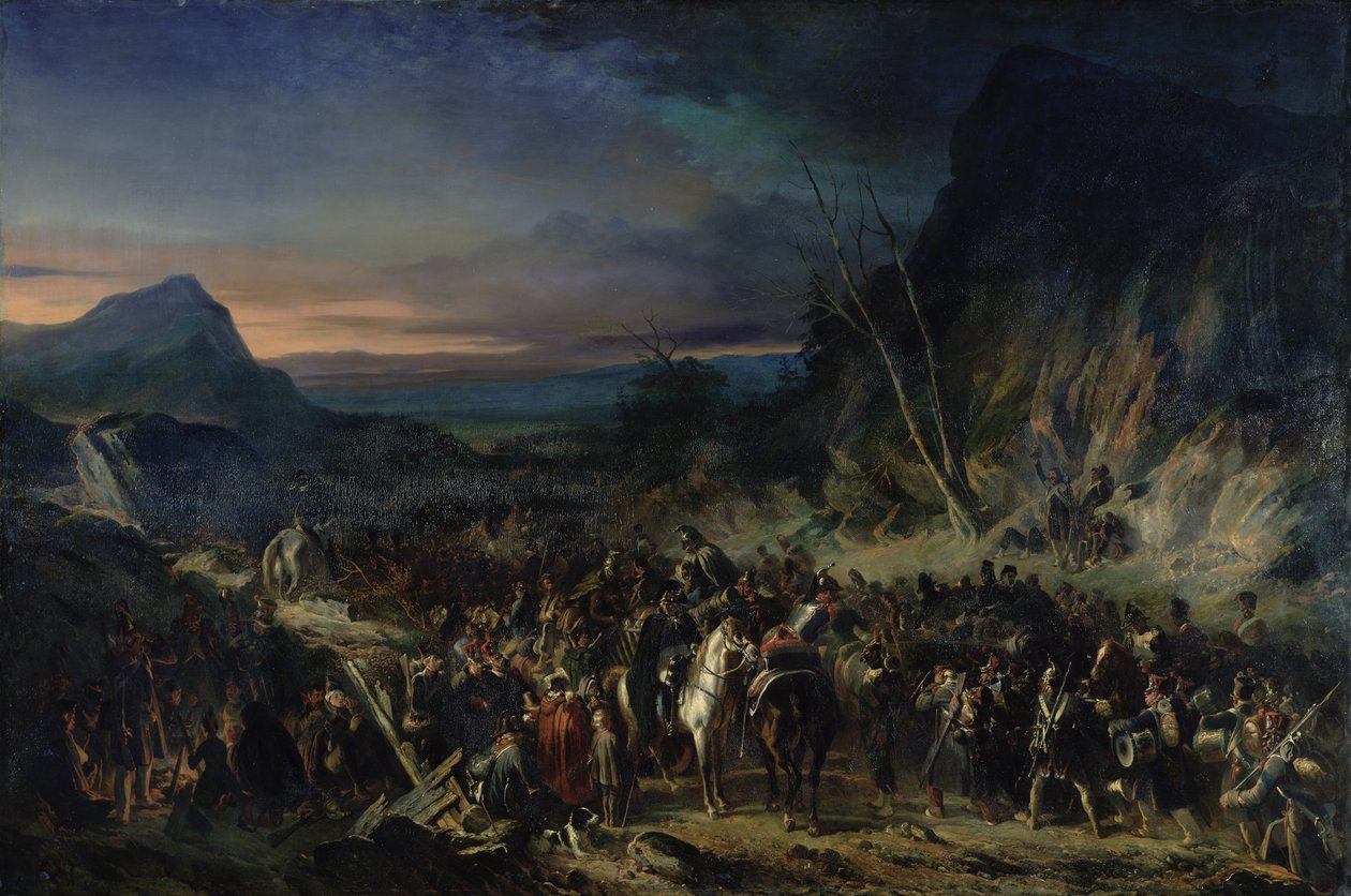 A szakadék, 1809-es hadjárat, 1843 alkotó: Nicolas Toussaint Charlet