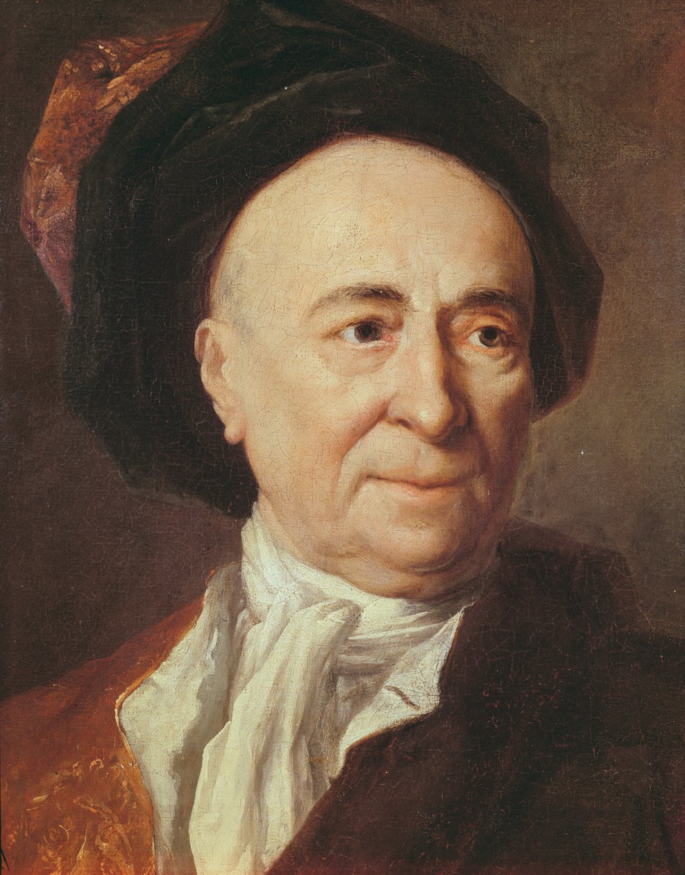 Bernard le Bovier de Fontenelle olaj, vászon részlet a 307436-ból alkotó: Nicolas de Largillière