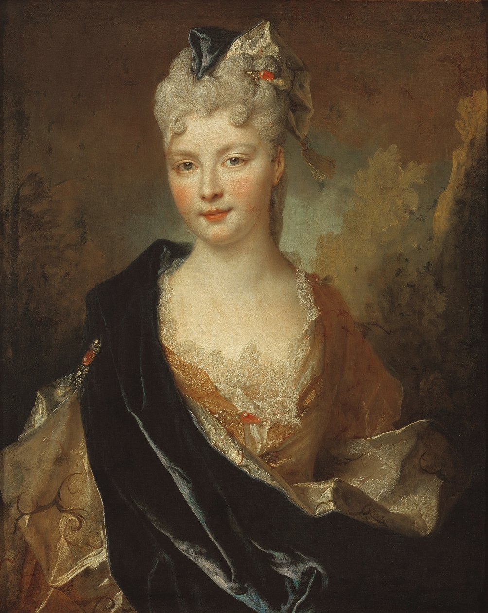 Egy fiatal hölgy portréja alkotó: Nicolas de Largillière