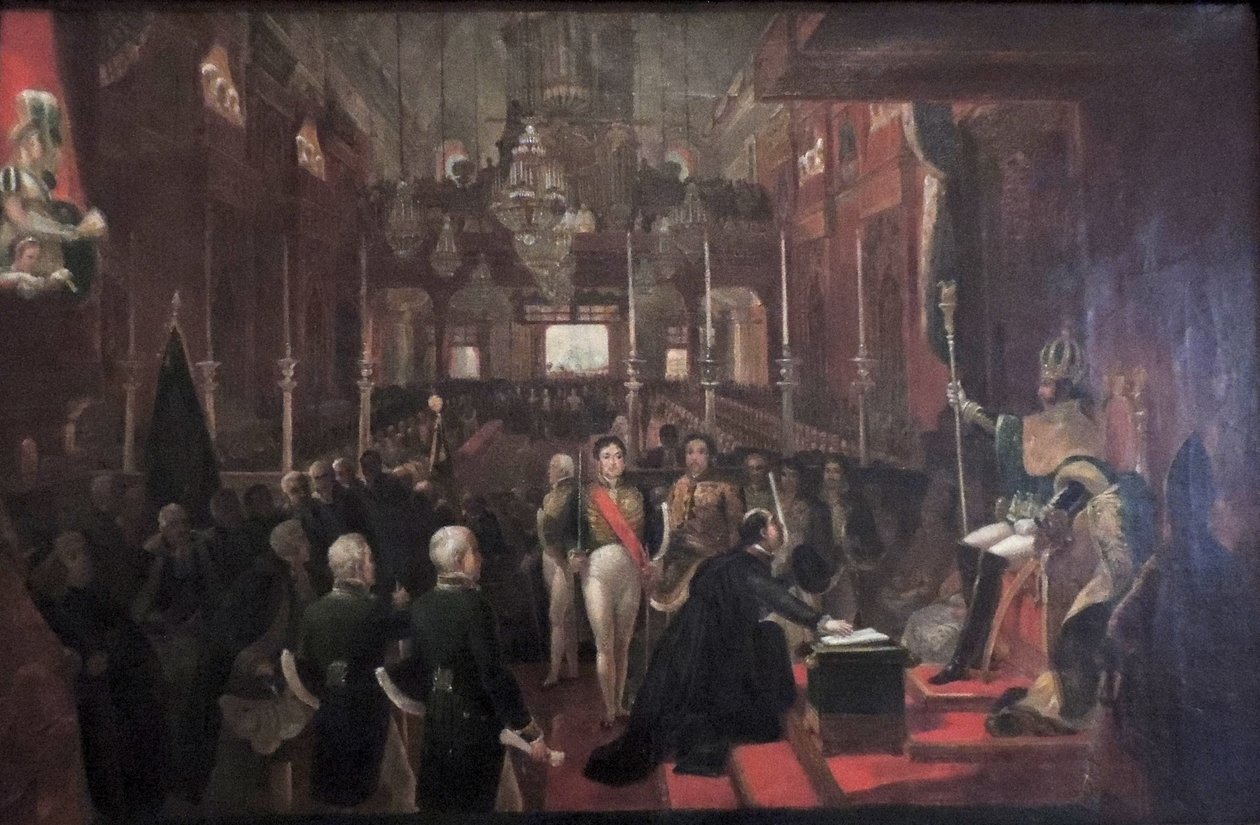 Tanulmány Dom Pedro szentté avatására I. alkotó: Nicolas Antoine Taunay