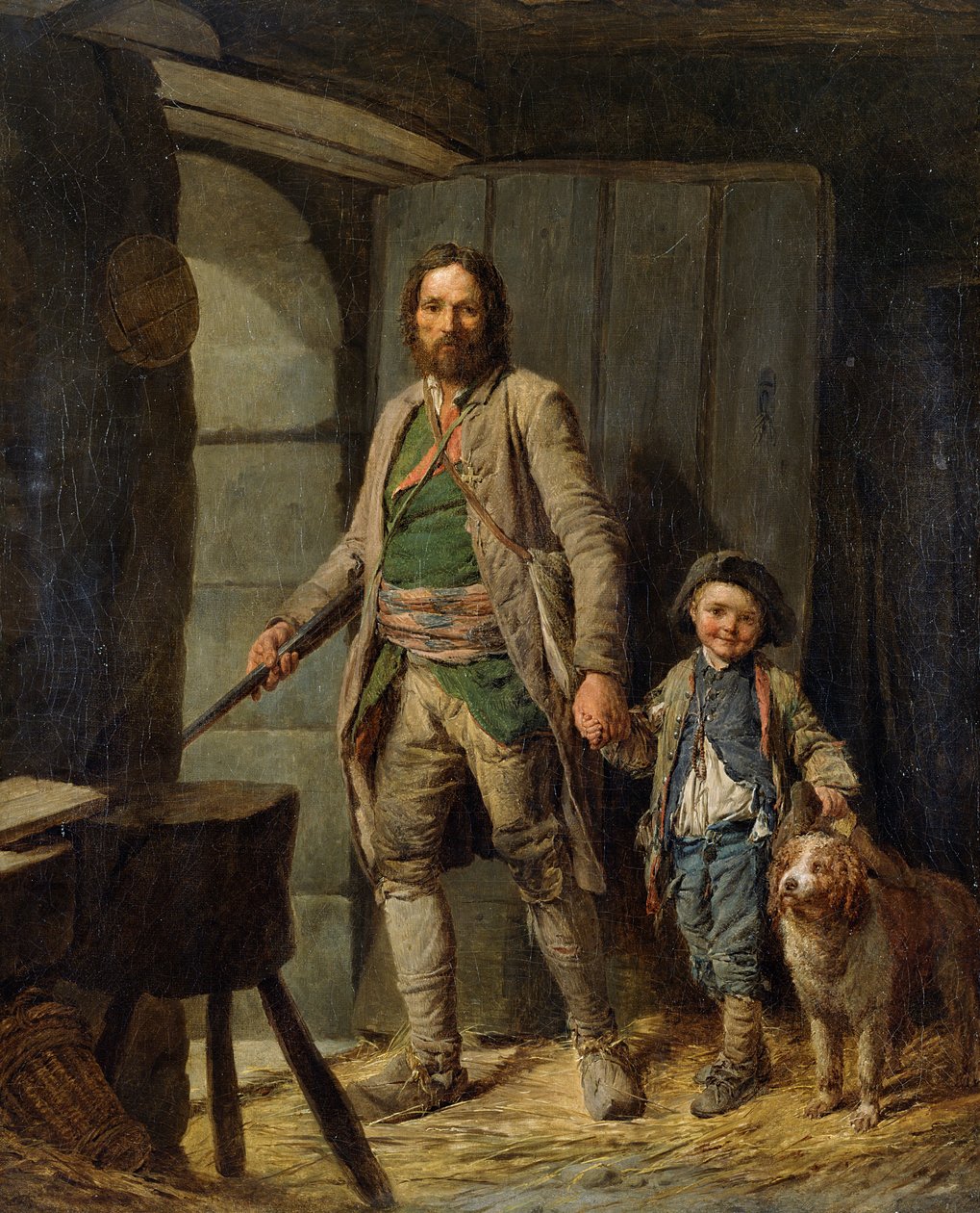 A vadorzó távozása, 1781 alkotó: Nicolas Bernard Lepicie
