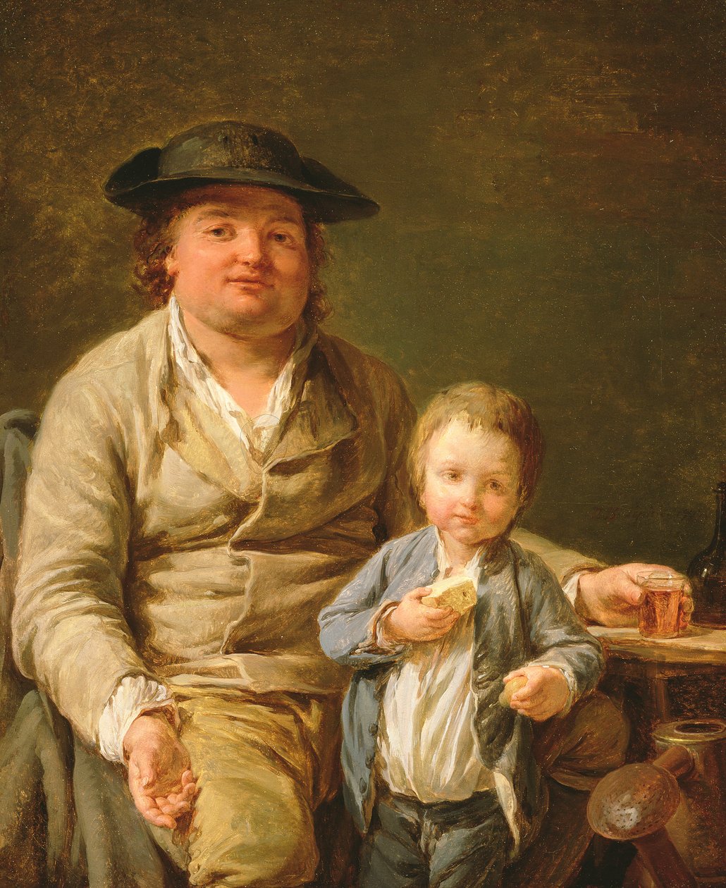 A jó humorú kertész, 1777 (táblára fektetve olaj, vászon) alkotó: Nicolas Bernard Lepicie