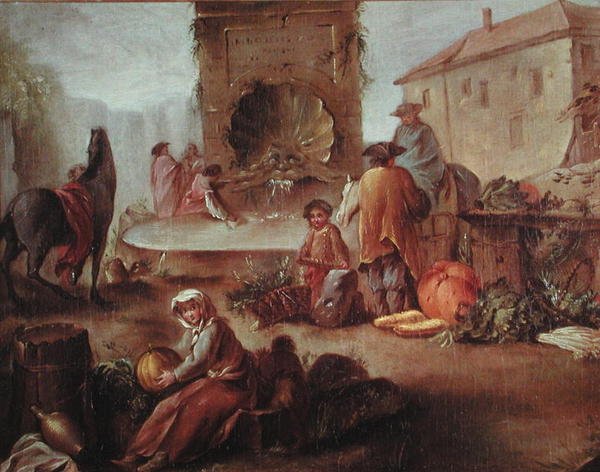 A piac szökőkútja alkotó: Nicolas Bernard Lepicie