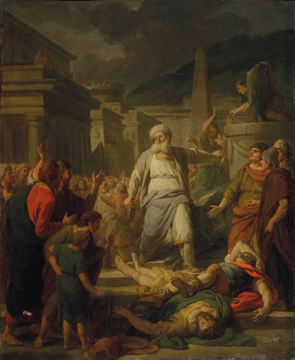 Mátyás buzgósága (olaj, vászon) alkotó: Nicolas Bernard Lepicie