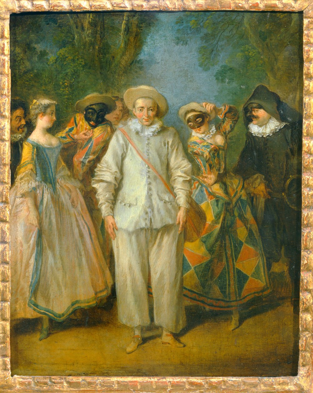 Les acteurs de la Comedie italienne - Az olasz komédia színészei ... alkotó: Nicolas (attr. to) Lancret