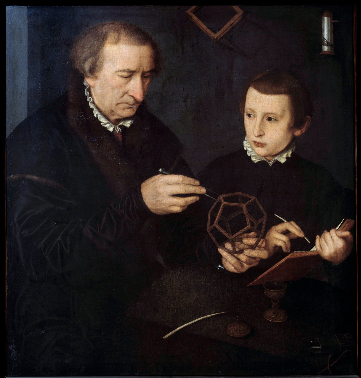 Az Öreg Johann Neudorfer német kalligráfus és matematikus (vagy I. Johan Neudorffer) portréja alkotó: Nicolas (workshop) Neufchatel