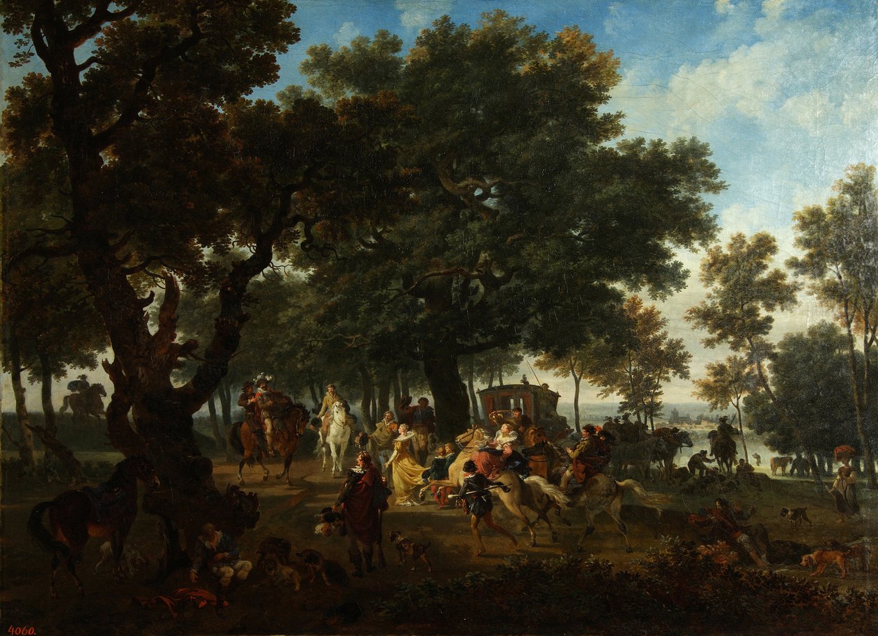 IV. Henrik és szvitvadászata, 1804 körül alkotó: Nicolas Antoine Taunay