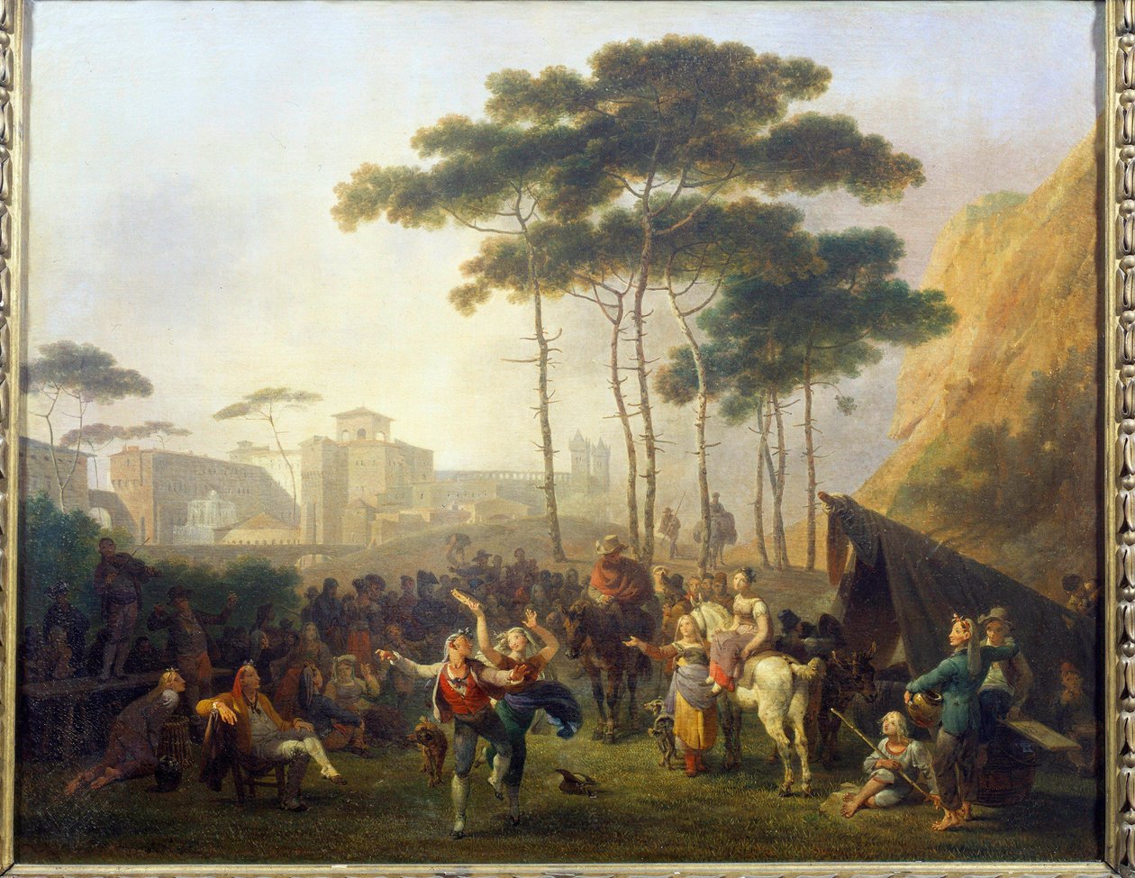 Falusi táncfestmény – Nicolas Taunay (1755-1830) 19. századi Reims, Musee des Beaux Arts alkotó: Nicolas Antoine Taunay