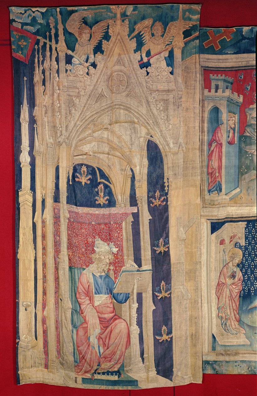 Az olvasó, a haragok apokalipszis kárpitjából, 1373-87 (szőttes) alkotó: Nicolas Bataille