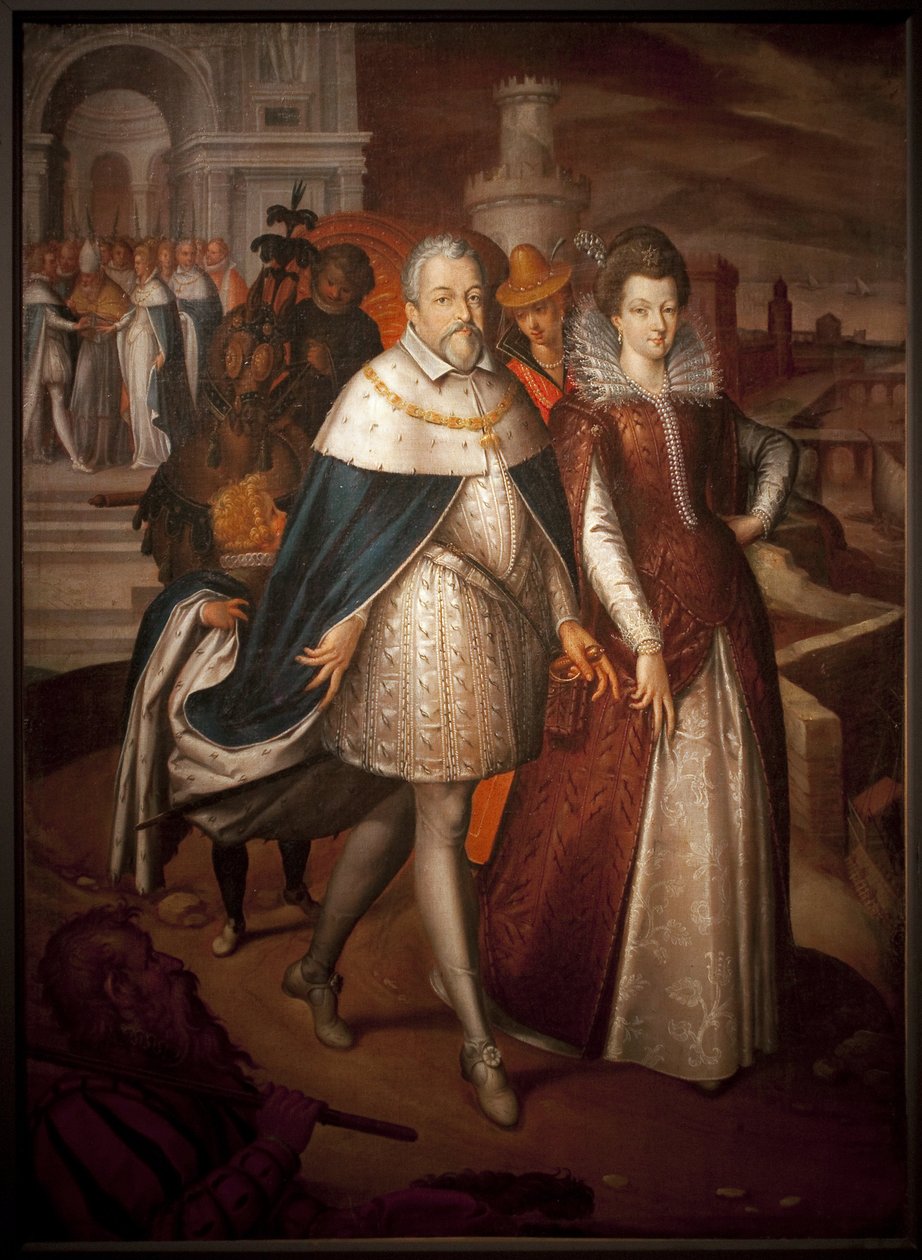 I. Francois de Medicis (1541-1587), Toszkána nagyhercegének és lányának, Marie de Medicisnek (1575-1642), Franciaország leendő királynőjének portréja. A hercegnél az Aranygyapjú Rend nyaklánca van. Nicolas Bollery festménye (meghalt 1630-ban), olaj, vászon alkotó: Nicolas Baullery