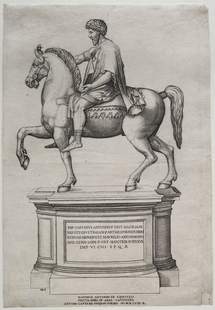 Marcus Aurelius lovas szobra alkotó: Nicolas Beatrizet