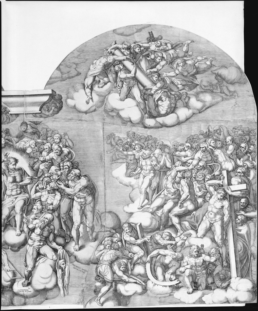 Michelangelo utolsó ítélete, 1562., 1562. alkotó: Nicolas Beatrizet
