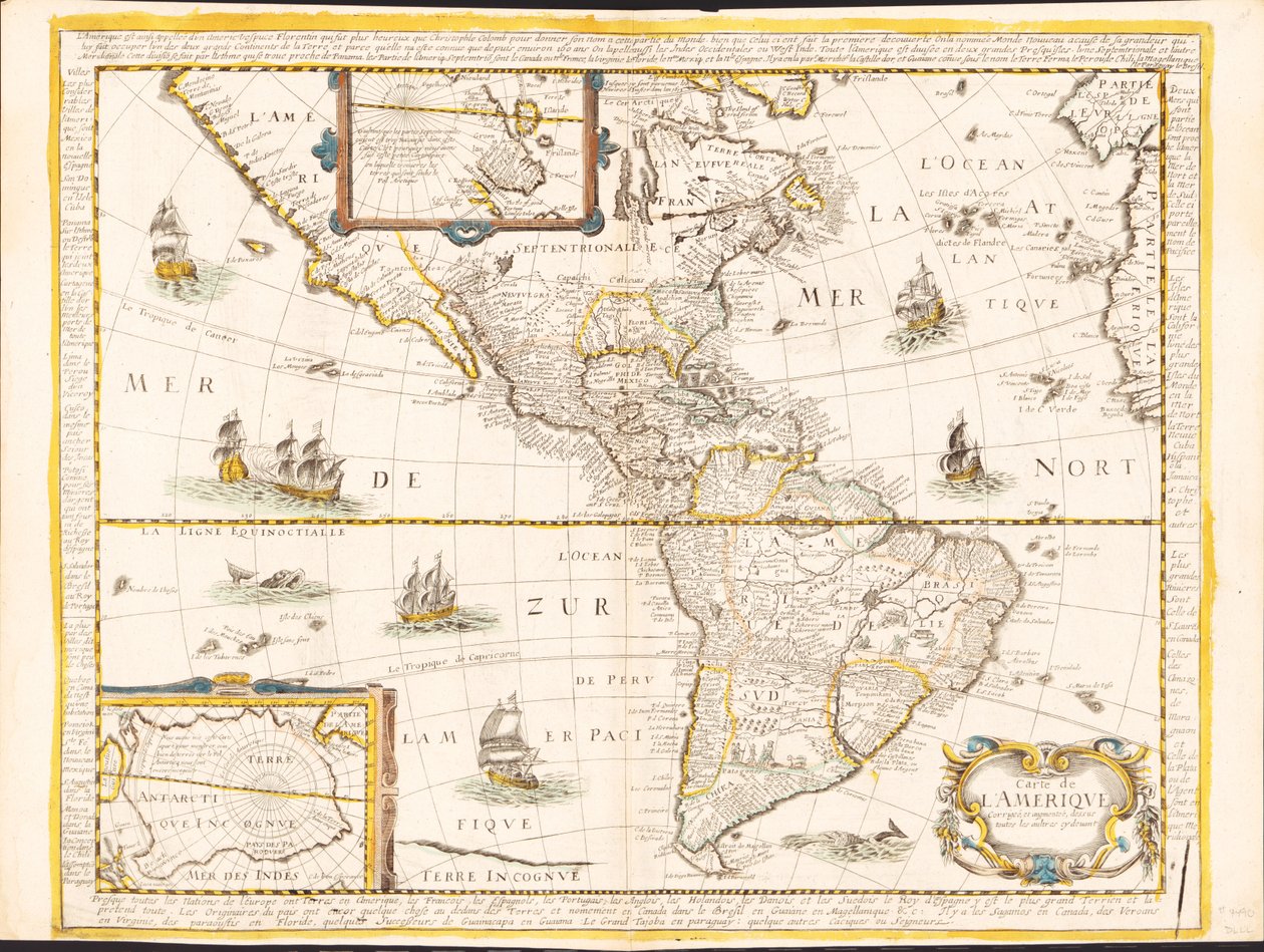 Térkép Amerika - javított, és növelte, mindenekelőtt cy devant. LOC 2008622045 alkotó: Nicolas Berey
