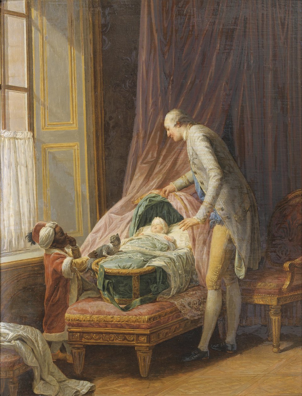 Louis Philippe Joseph dOrléans 1747-1793, a bölcsőnél, 1774 alkotó: Nicolas Bernard Lepicie