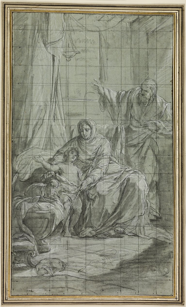 Keresztelő Szent János családja alkotó: Nicolas Bernard Lepicie