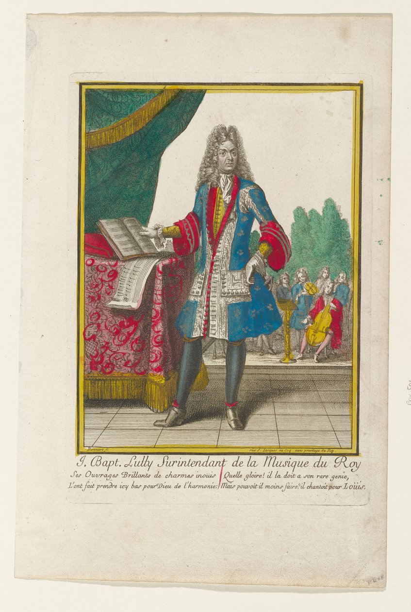 J. Baptiste Lully, Oberaufseher der Musik des Königs alkotó: Nicolas Bonnart