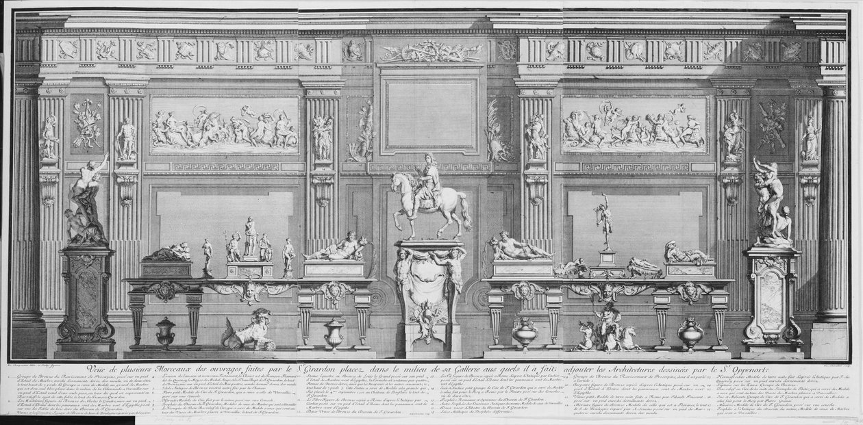La Galerie de Girardon, 18. század., 18. század. alkotó: Nicolas Chevalier