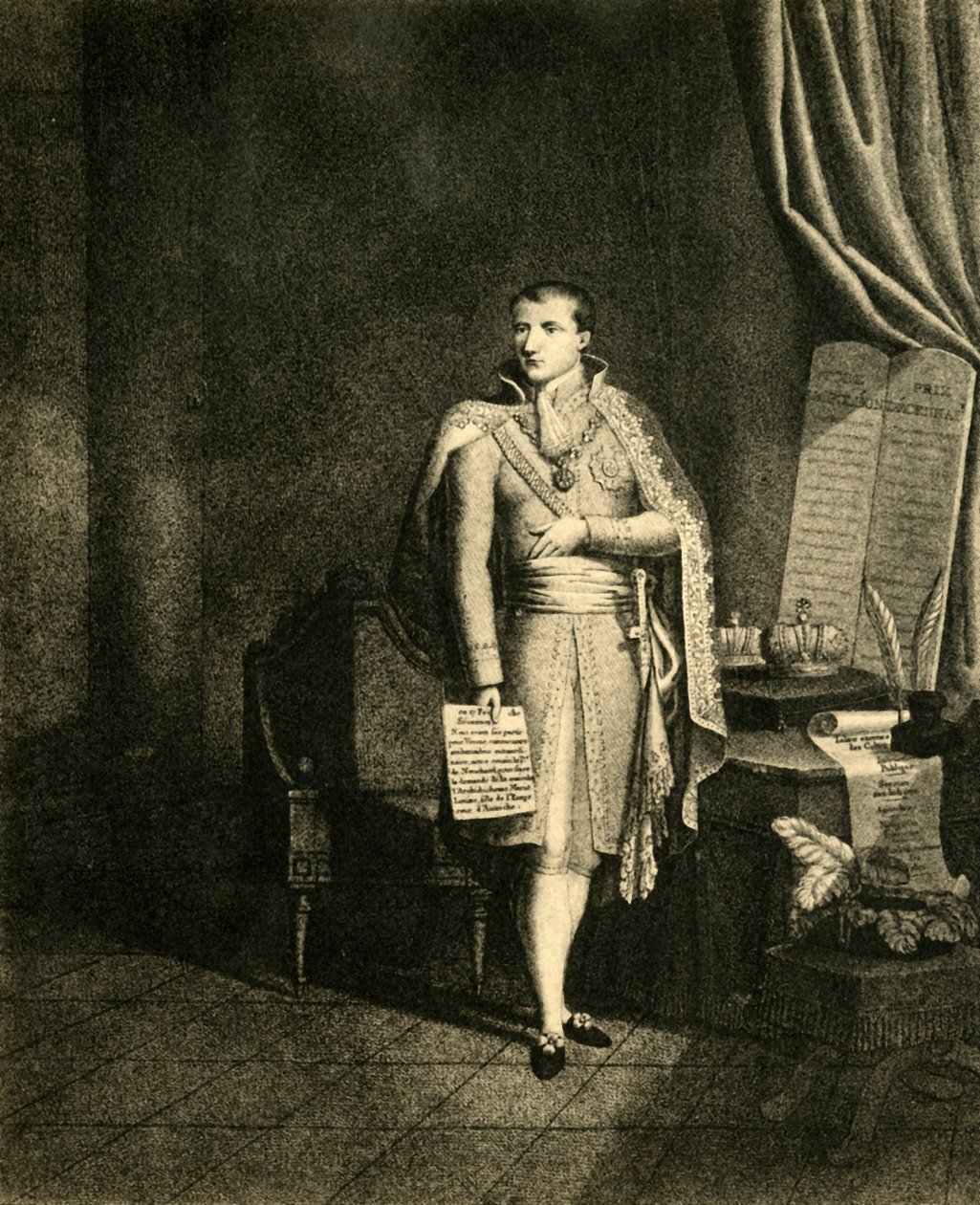Napóleon, Olaszország francia királyának első császára, 1810, 1921. alkotó: Nicolas Colibert