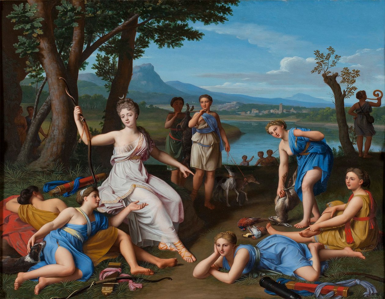 Colombel - Diana visszatér a vadászatról alkotó: Nicolas Colombel