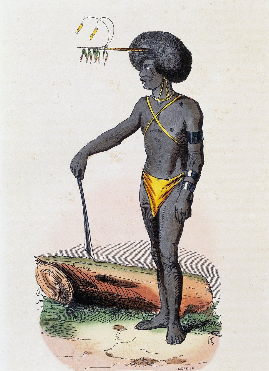 Pápuák Porto Doryból (Új-Guinea) alkotó: Nicolas Dally