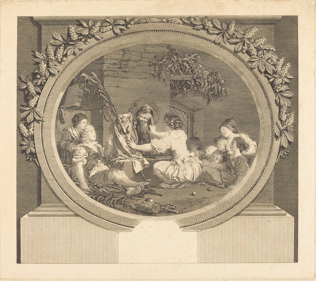 Az oktatás minden alkotó: Nicolas Delaunay after Jean Honoré Fragonard