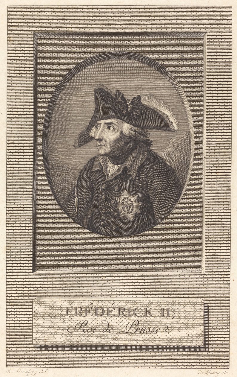 Nagy Frigyes, Poroszország királya alkotó: Nicolas Delaunay after Johann Heinrich Ramberg