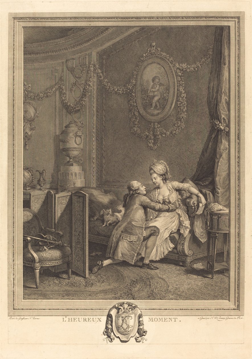 A boldog pillanat alkotó: Nicolas Delaunay after Nicolas Lavreince