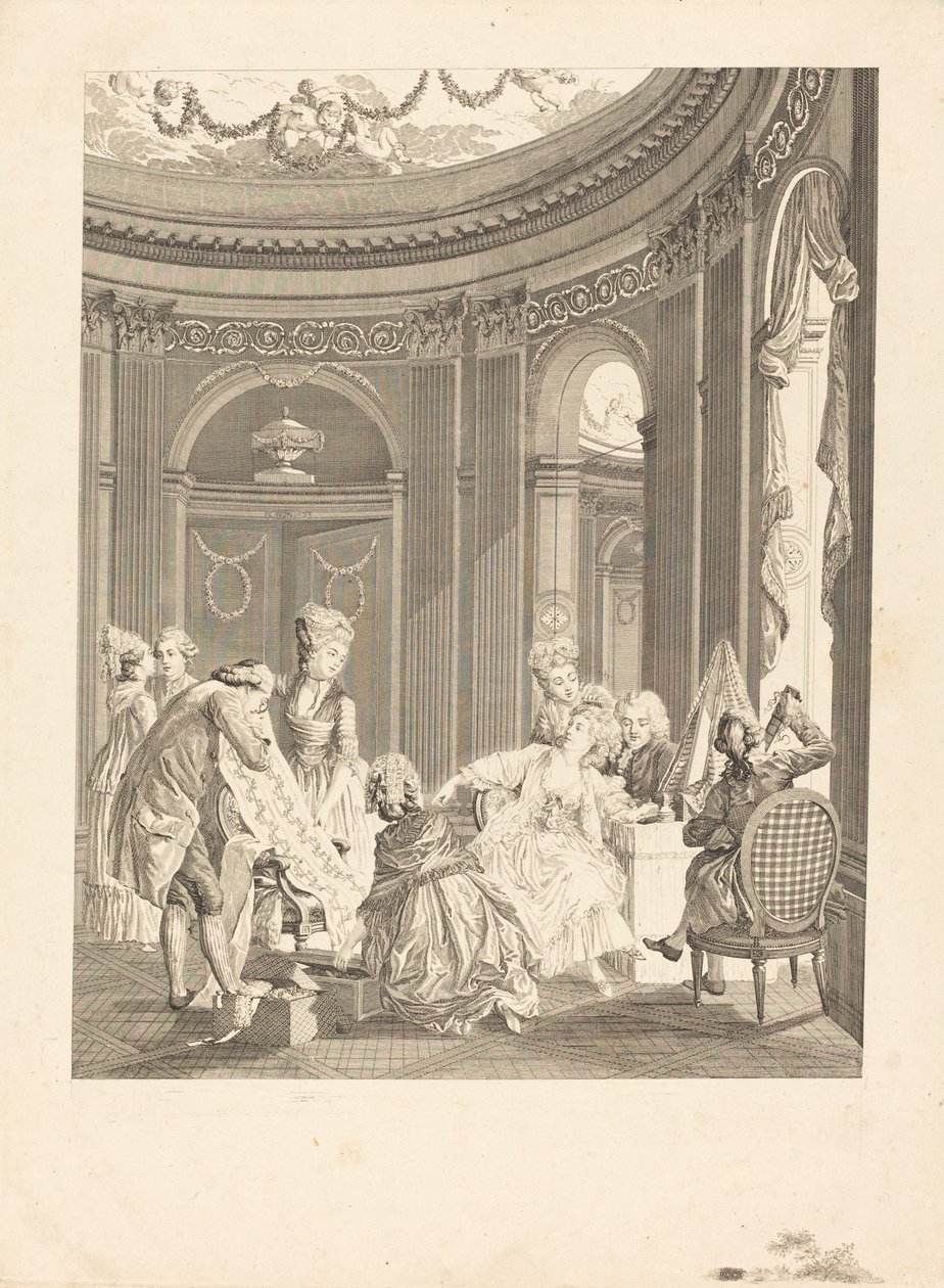 Mit mond az apát? alkotó: Nicolas Delaunay after Nicolas Lavreince