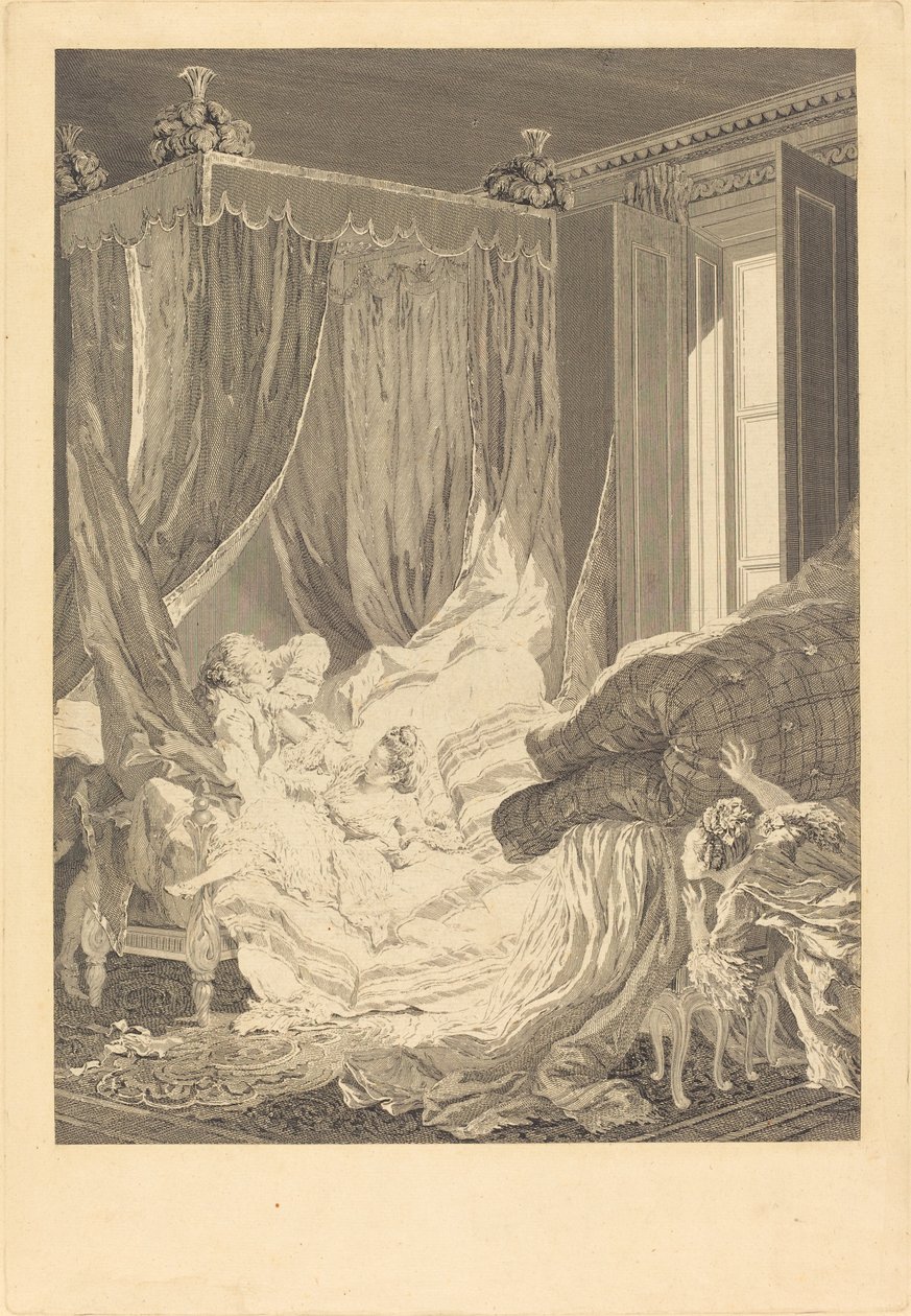 Az indiszkrét feleség alkotó: Nicolas Delaunay after Pierre Antoine Baudouin