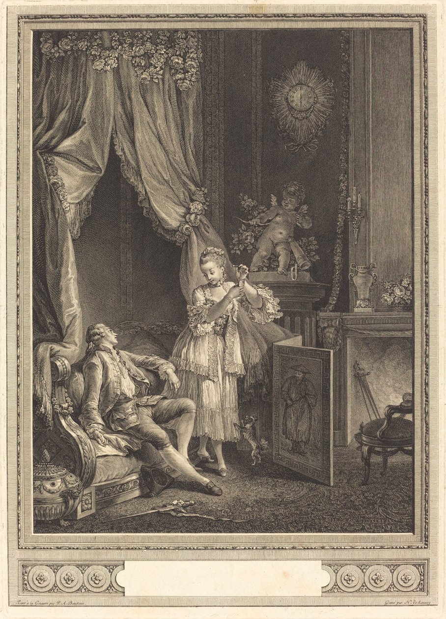 A kimerült tegez alkotó: Nicolas Delaunay after Pierre Antoine Baudouin