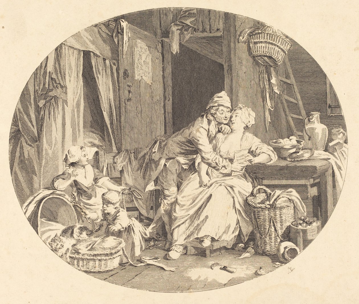 A falusi boldogság alkotó: Nicolas Delaunay after Sigmund Freudenberger