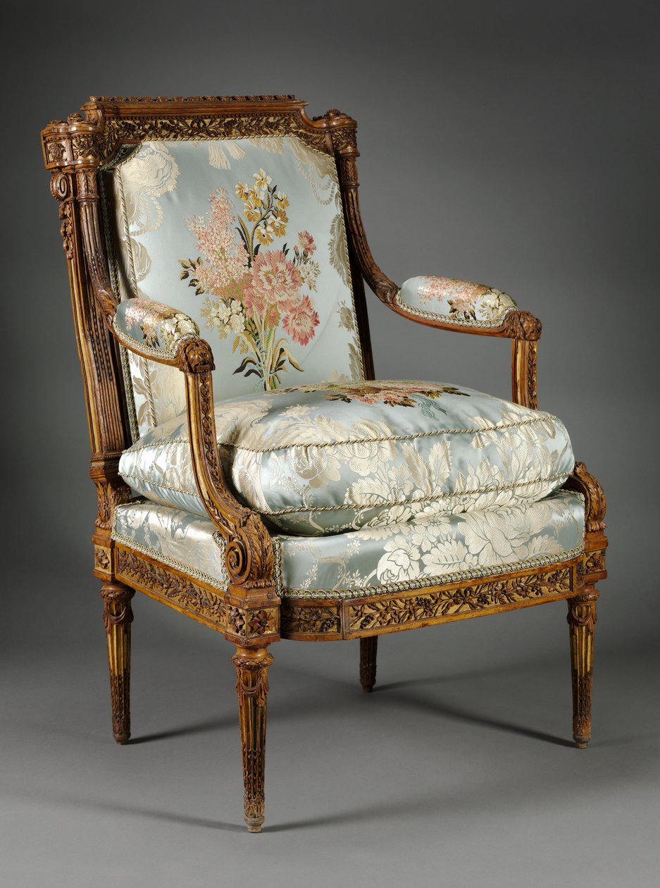 Fotel, 1785 körül (pukszus) alkotó: Nicolas Denis Delaisement