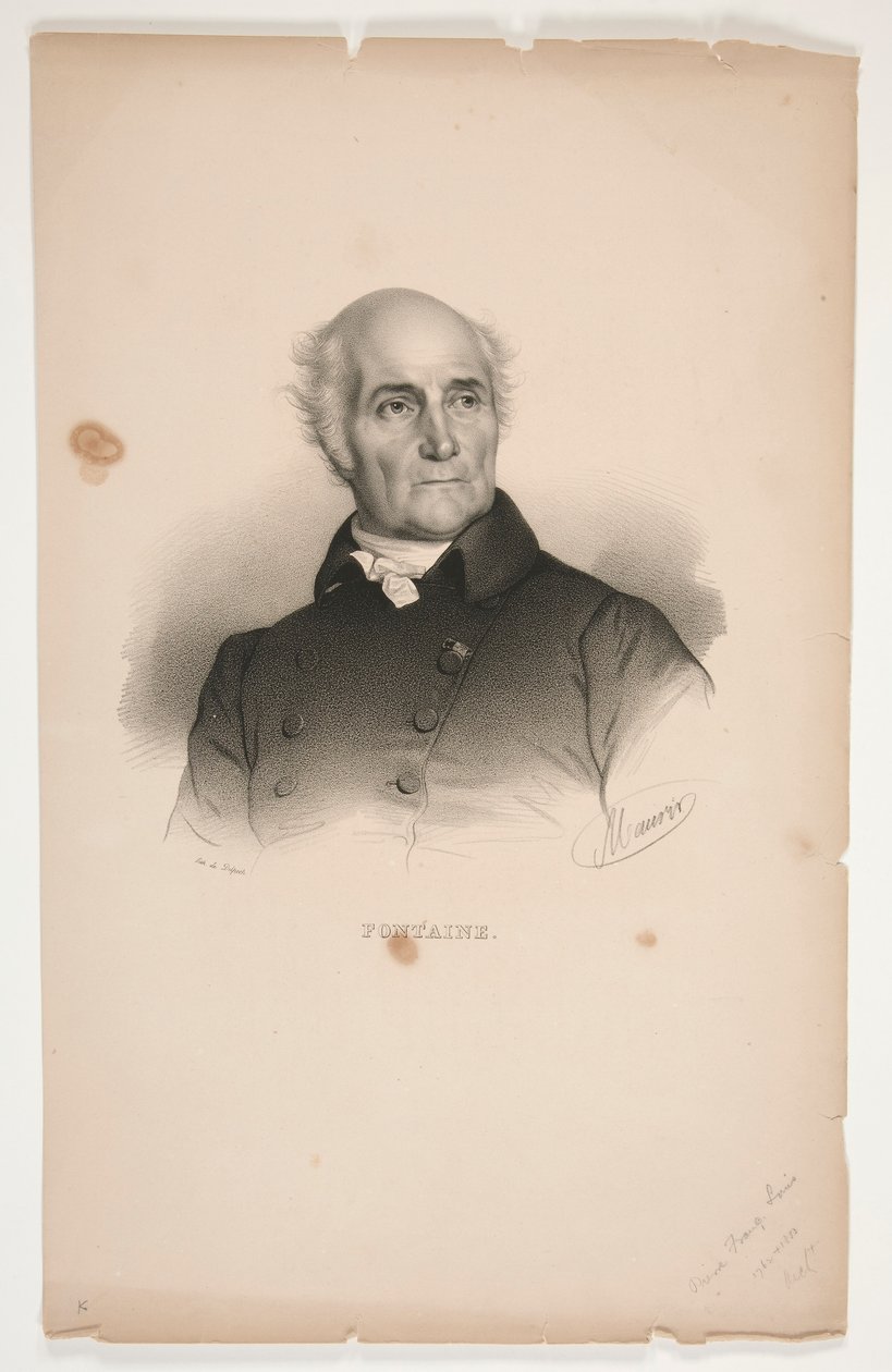 Pierre-Francois-L?onard Fontaine portréja alkotó: Nicolas Eustache Maurin