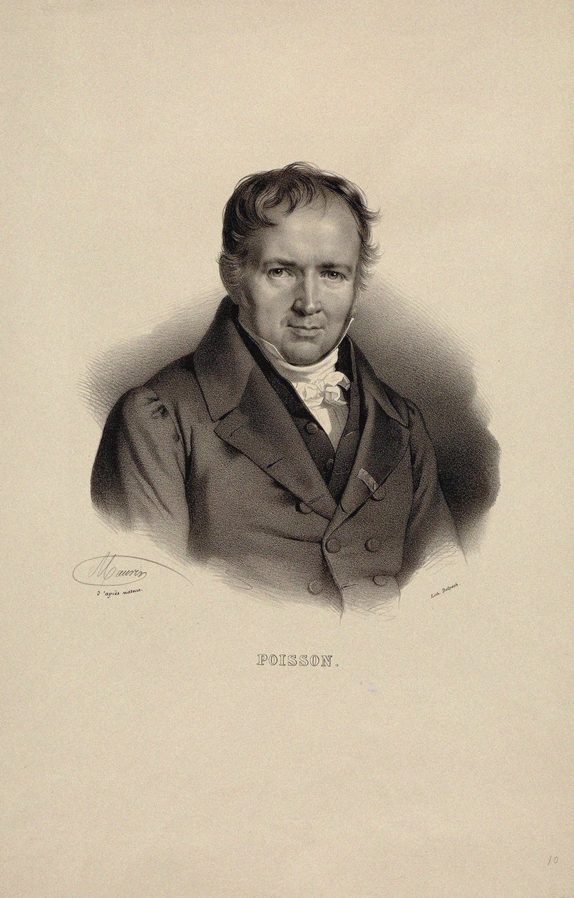 Simeon Denis Poisson portréja 1781-1840. alkotó: Nicolas Eustache Maurin