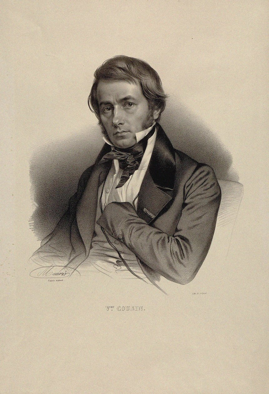 Victor Cousin filozófus portréja 1792-1867. alkotó: Nicolas Eustache Maurin