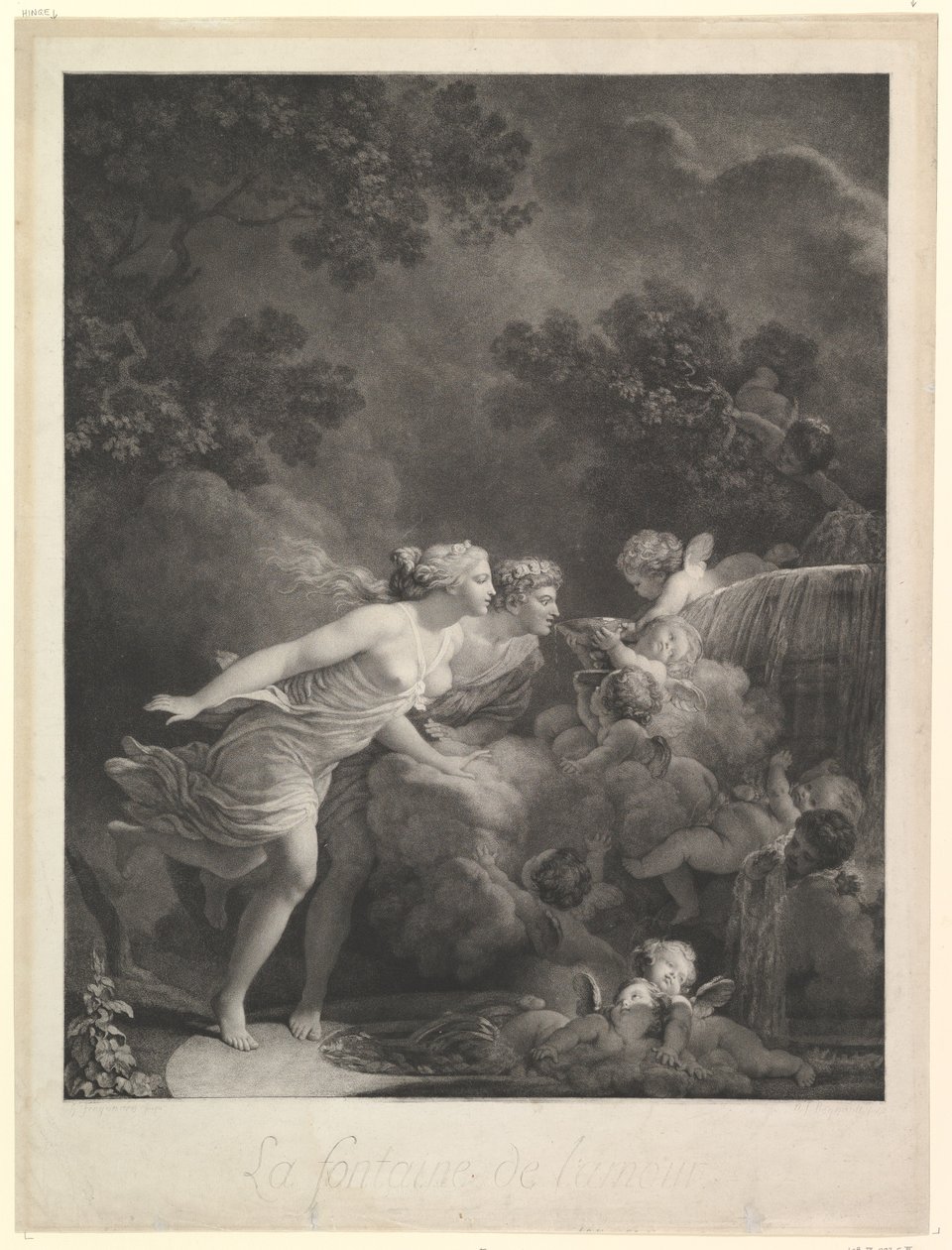 A szerelem forrása, 1785. alkotó: Nicolas Francois Regnault